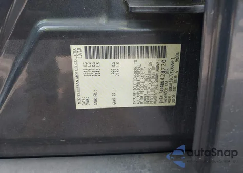 2011 Nissan Altima 2.5 S из США, поврежденный, VIN 1N4AL2AP4BN428720